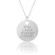 Engraved Large Charm 1.4” (3.5cm) Necklace