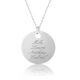 Engraved Large Charm 1.4” (3.5cm) Necklace