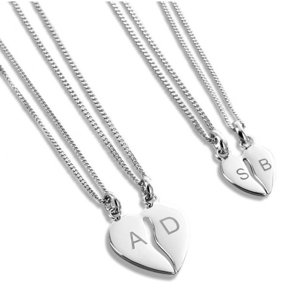 Engraved Heart Pendant to Share 