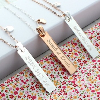 Personalized Bar Necklace