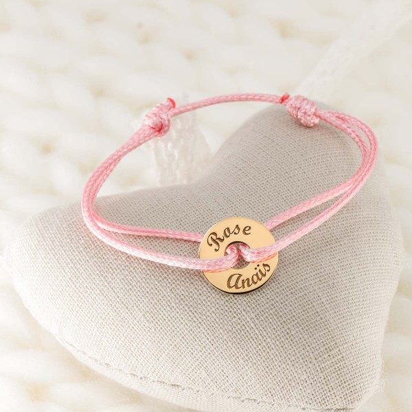 Bracelet with small charm in 18k Gold