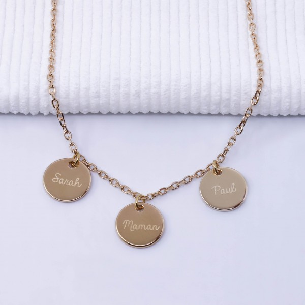 Personalized charm necklace