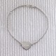 Engraved Convex Heart Bracelet